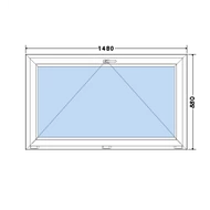 150x60 Bukó műanyag ablak RAKTÁRRÓL