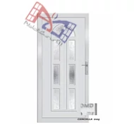 Boszporusz 8 - 42mm-es díszpanellel -  Műanyag bejárati ajtó Boszporusz 8 - 42mm-es díszpanellel -  Műanyag bejárati ajtó