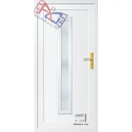 Geránium 1 - 42mm-es díszpanellel -  Műanyag bejárati ajtó Geránium 1 - 42mm-es díszpanellel -  Műanyag bejárati ajtó