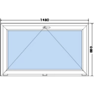 150x60 Bukó műanyag ablak RAKTÁRRÓL