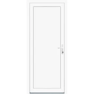 75x210 Műanyag mellékbejárati ajtó 4/5 (tok/szárny) kamrás profilból - 20 mm vastagságú betéttel (Gyártási méret: 73x208) Raktárról azonnal elvihető!