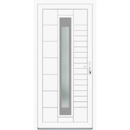 100x210 Műanyag bejárati ajtó öt kamrás profilból - 3 rétegű üveggel Verona - BAL - Befelé nyíló - (Gyártási méret: 98x208)