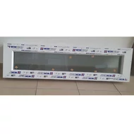 98x30 Felülvilágító hatkamrás profilból - Átlátszó - FIX -  - (Gyártási méret: 98x30)