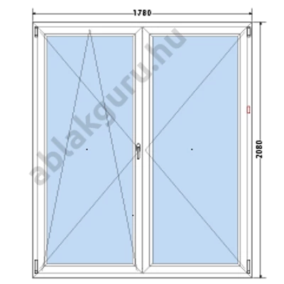 180x210 Kétszárnyú bukó/nyíló 3 rétegű műanyag erkélyajtó RAKTÁRRÓL azonnal vihető! 180x210 Kétszárnyú bukó/nyíló 3 rétegű műanyag erkélyajtó RAKTÁRRÓL azonnal vihető!
