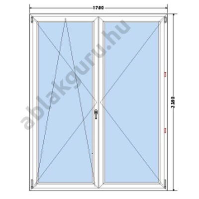 180x240 Kétszárnyú bukó/nyíló 3 rétegű műanyag erkélyajtó RAKTÁRRÓL azonnal vihető! 180x240 Kétszárnyú bukó/nyíló 3 rétegű műanyag erkélyajtó RAKTÁRRÓL azonnal vihető!