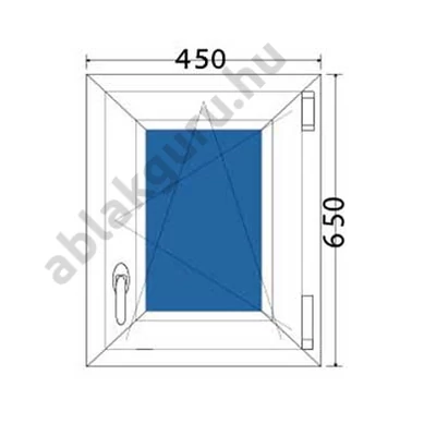 45x65 Bukó / nyíló műanyag ablak RAKTÁRRÓL
