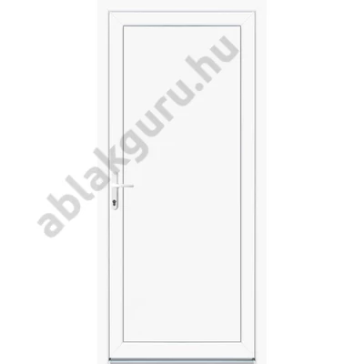 100x210 Műanyag mellékbejárati ajtó 4/5 (tok/szárny) kamrás profilból - 20 mm vastagságú betéttel - Befelé bal - (Gyártási méret: 98x208) Raktárról azonnal elvihető!