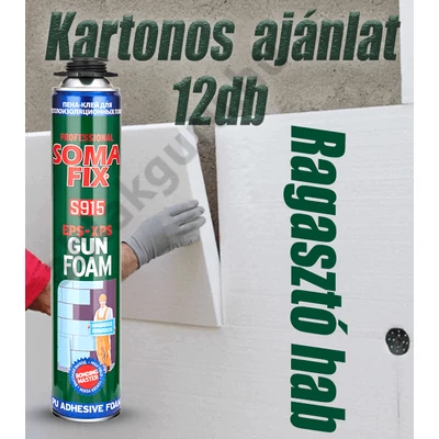 12db SomaFix S915 Pisztolyos Ragasztó hab szigeteleések, párkányok ragasztásához - AblakGuru