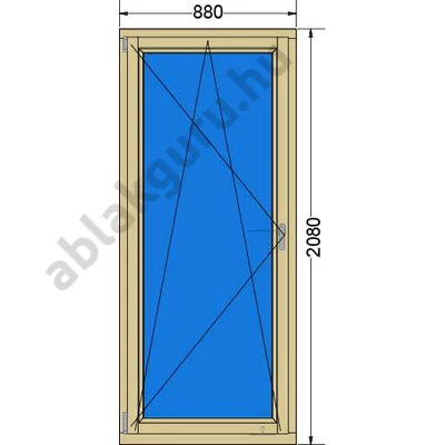 90x210 Bukó / nyíló 3 rétegű fa ablak RAKTÁRRÓL azonnal vihető!