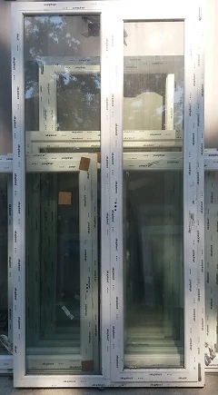 118x236 Fix + Bukó/Nyíló Jobbos  műanyag erkélyajtó 