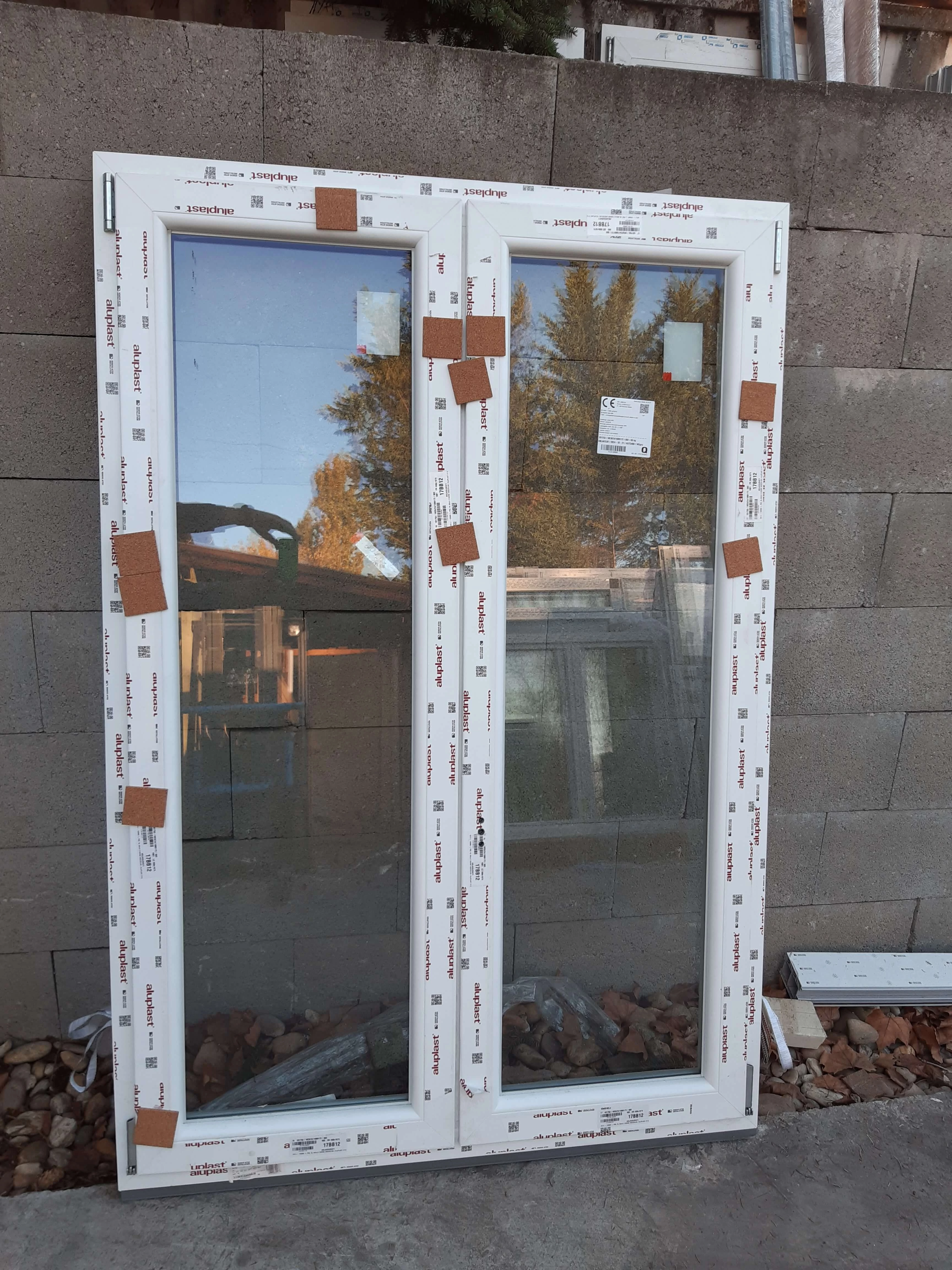 120x175 Kétszárnyú bukó/nyíló műanyag ablak JOBB (Aluplast ROTO) - (Gyártási mérete: 120x175cm)