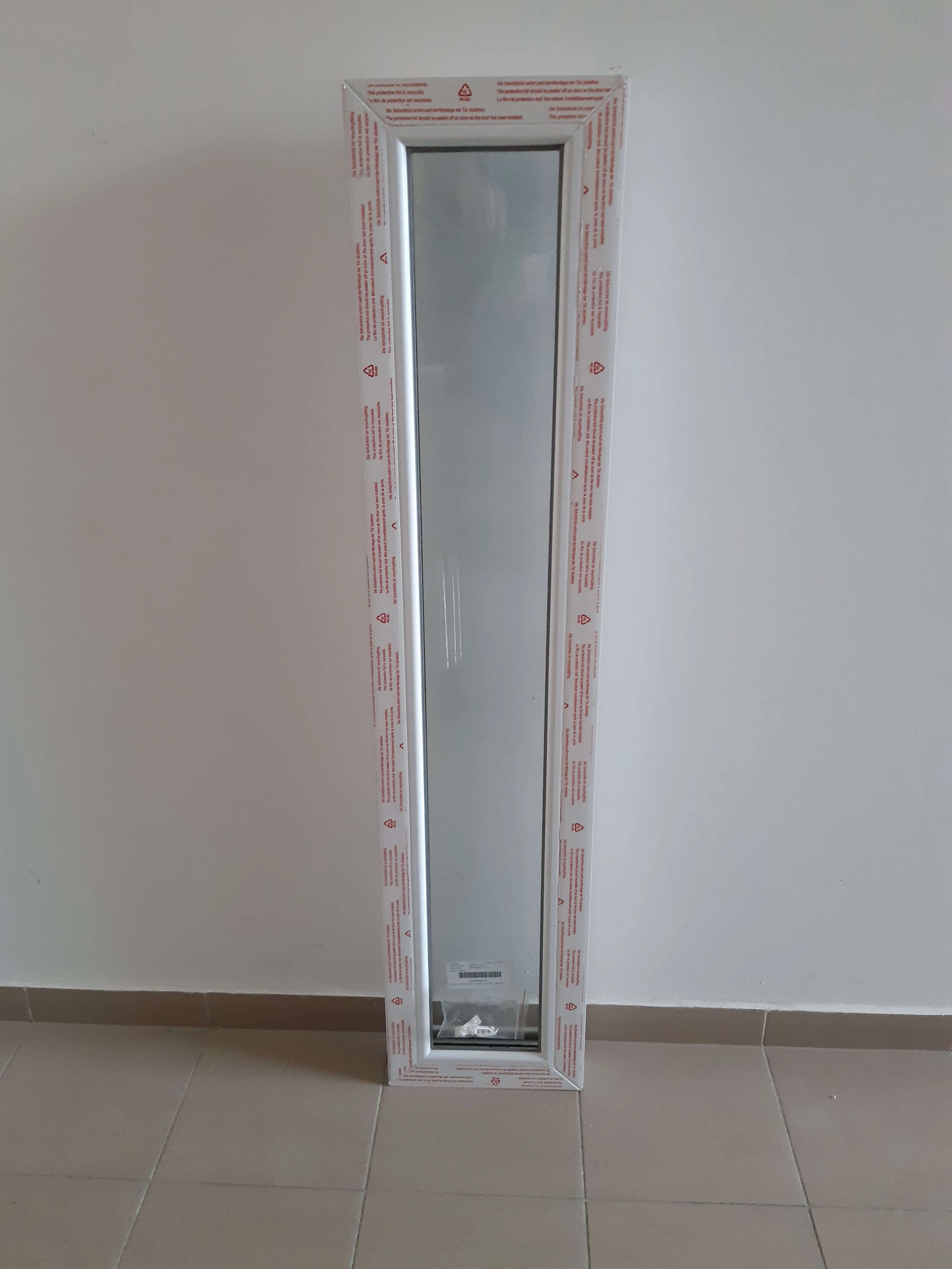 40x208  Oldalvilágító hatkamrás profilból - FIX -  (Gyártási méret: 40x208)