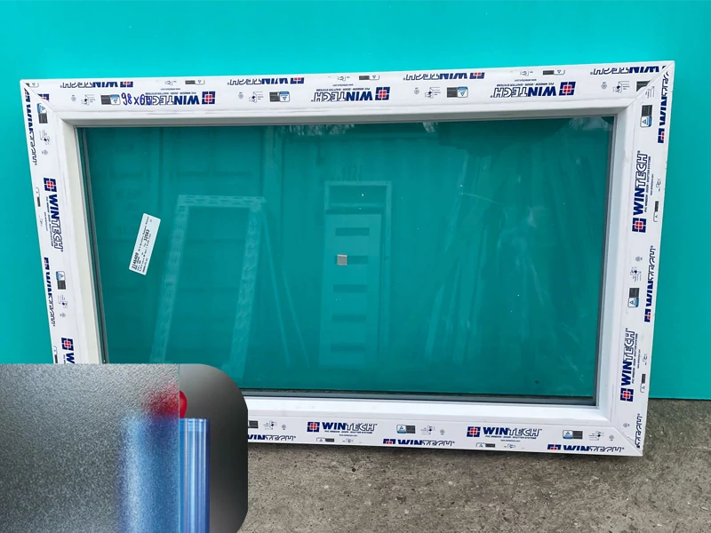 98x60 Felülvilágító ötkamrás profilból - Gríz - FIX -  (Gyártási méret: 98x60)