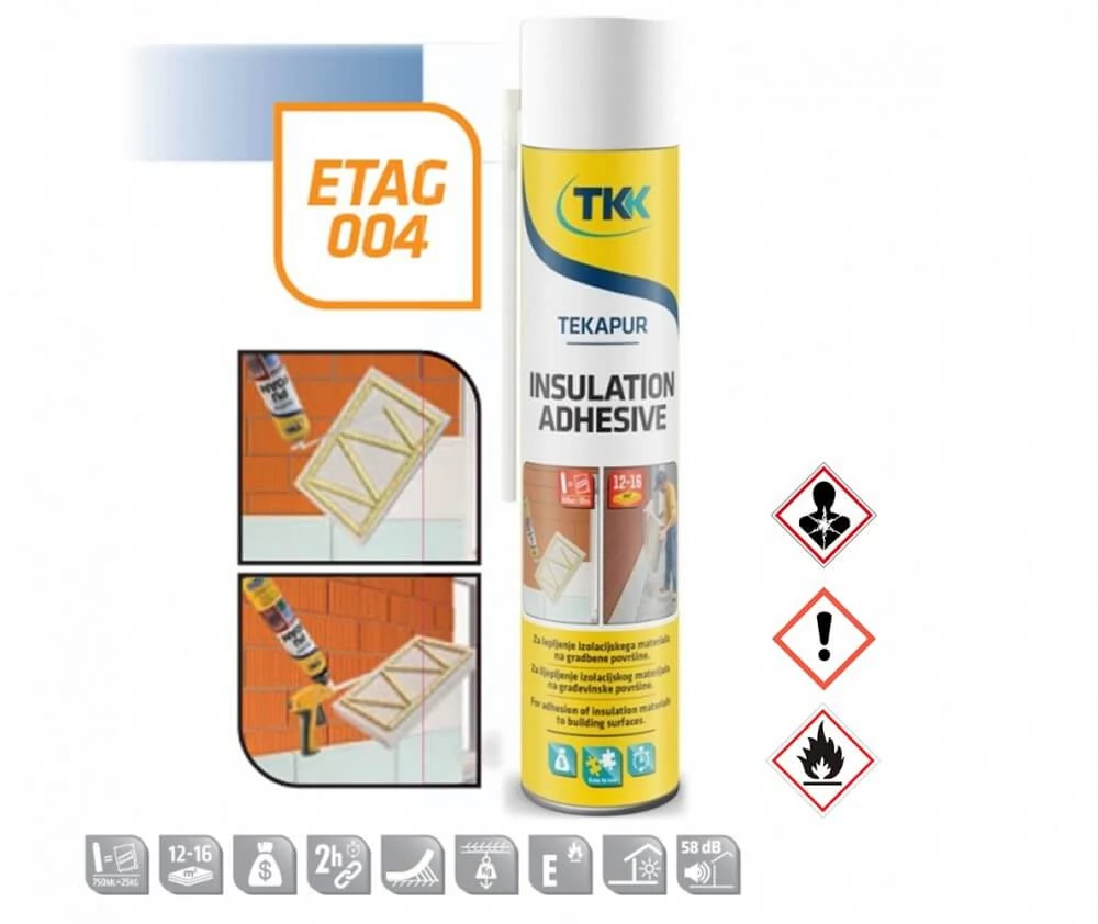 TKK ragasztó hab - Alacsony tágulású kézi PU HAB