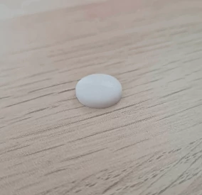7,5mm tokrögzítő csavar takaró sapka (nem sülyesztett beépítéshez) FEHÉR
